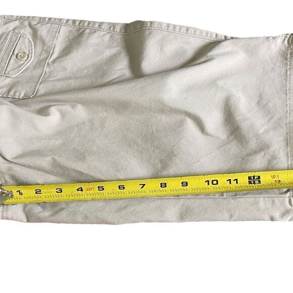 Women's Lee Comfort Stretch Waistband Khaki Bermuda Shorts Size 14P - Picture 9 of 9